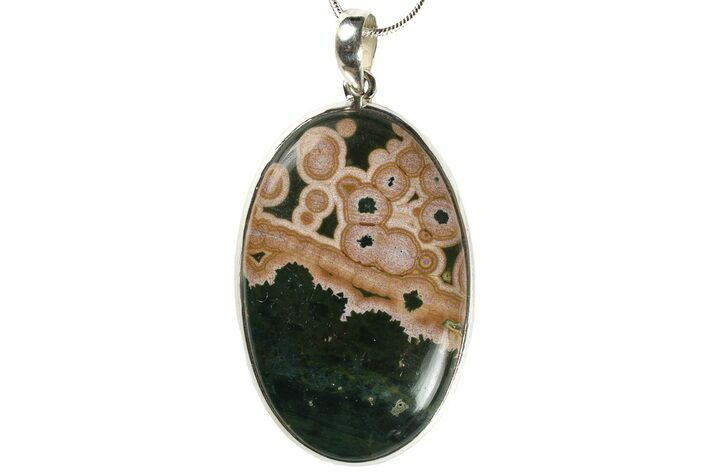 Ocean Jasper Pendant (Necklace) - Sterling Silver #228394